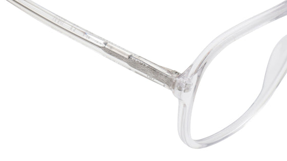 Transparent Square Rimmed Eyeglasses for Men