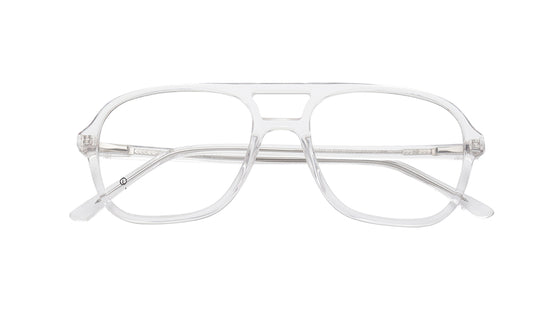 Transparent Square Rimmed Eyeglasses for Men