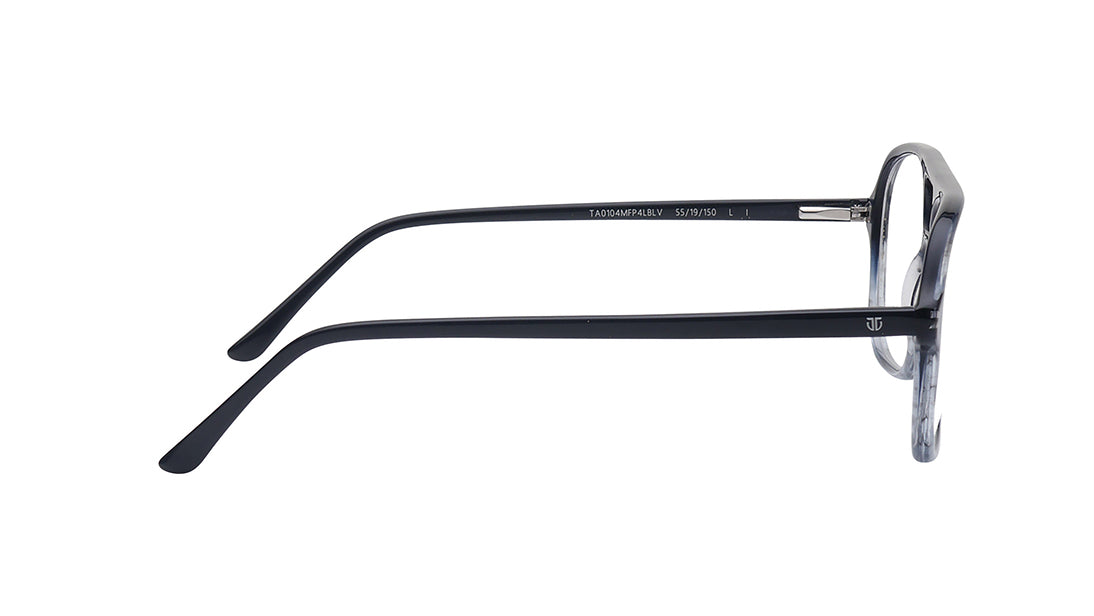 Blue Square Rimmed Eyeglasses for Men