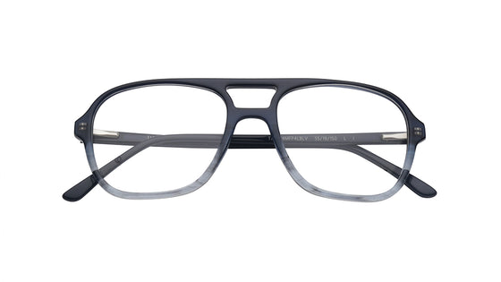 Blue Square Rimmed Eyeglasses for Men