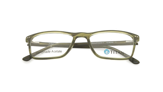 Rectangle Rimmed Men Eyeglasses (TC1013MFP5MGRV|53)