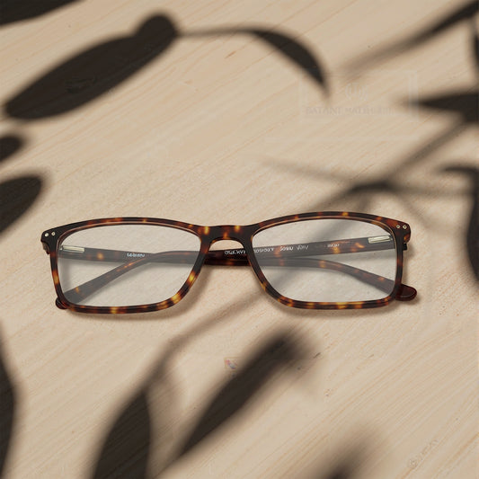 Rectangle Rimmed Men Eyeglasses (TC1014MFP4LBRV|56)