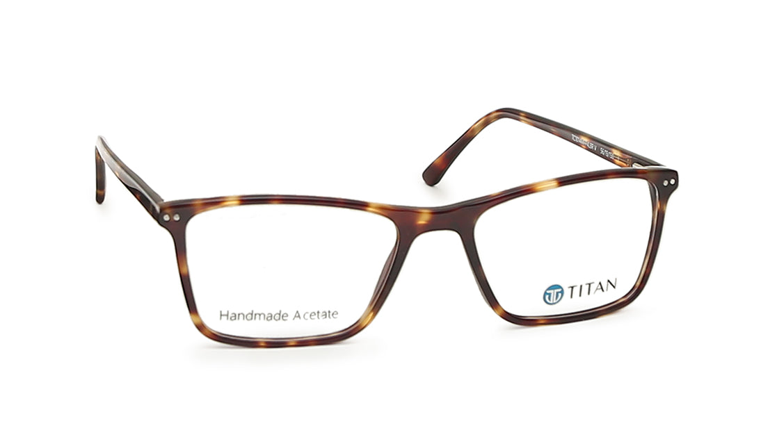 Rectangle Rimmed Men Eyeglasses (TC1014MFP4LBRV|56)