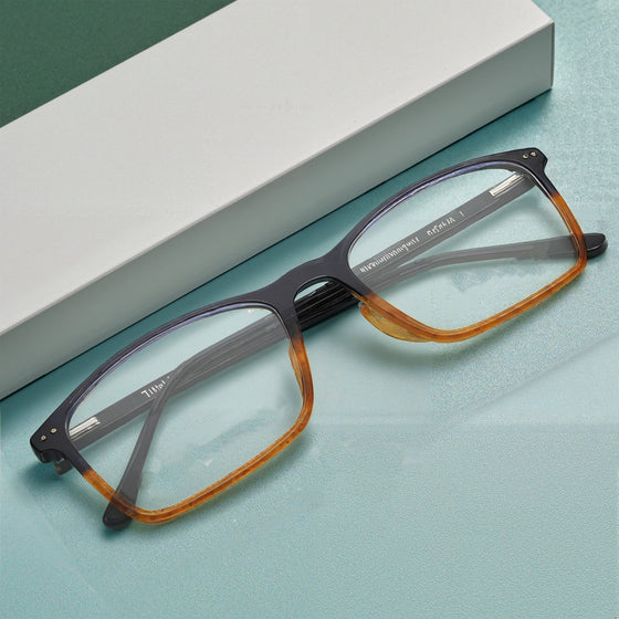 Square Rimmed Men Eyeglasses (TC1014MFP5LBRV|56)