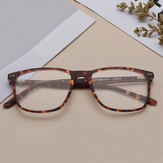 Square Rimmed Men Eyeglasses (TC1016MFP3MBRV|53)