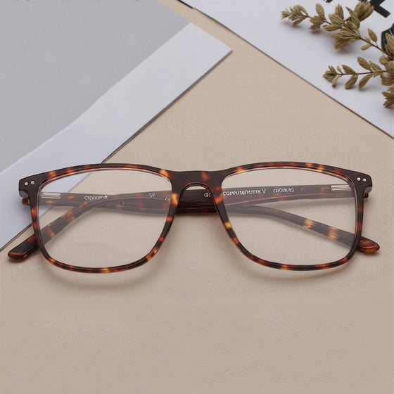 Square Rimmed Men Eyeglasses (TC1016MFP3MBRV|53)