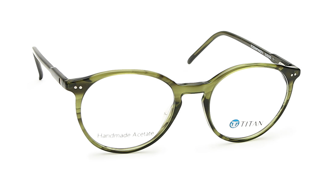 Round Rimmed Men Eyeglasses (TC1020MFP4MGRV|51)