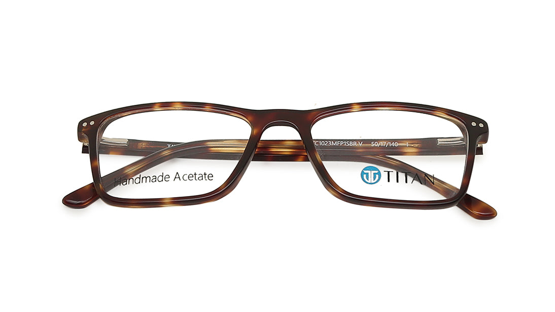 Rectangle Rimmed Men Eyeglasses (TC1023MFP1SBRV|50)