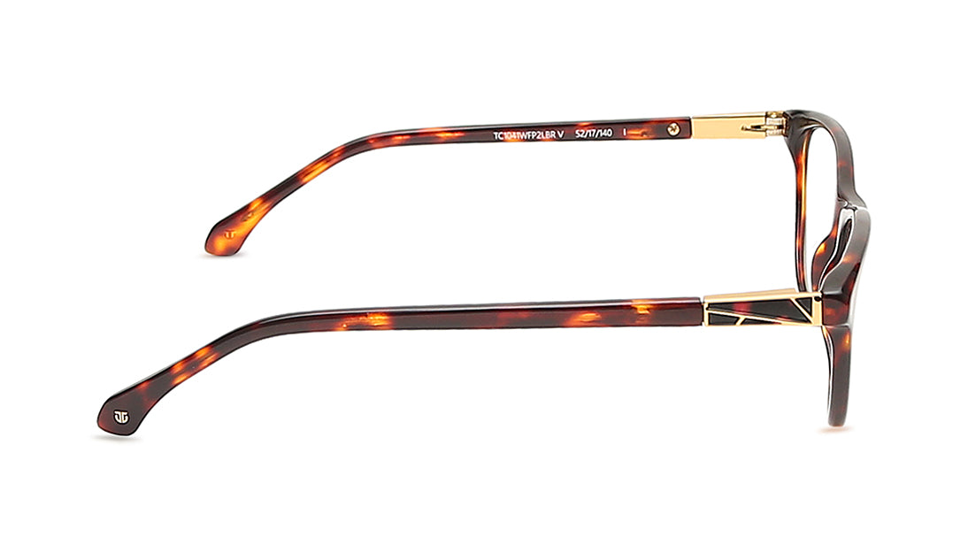 Brown Cateye Rimmed Eyeglasses  (TC1041WFP2LBRV|52)