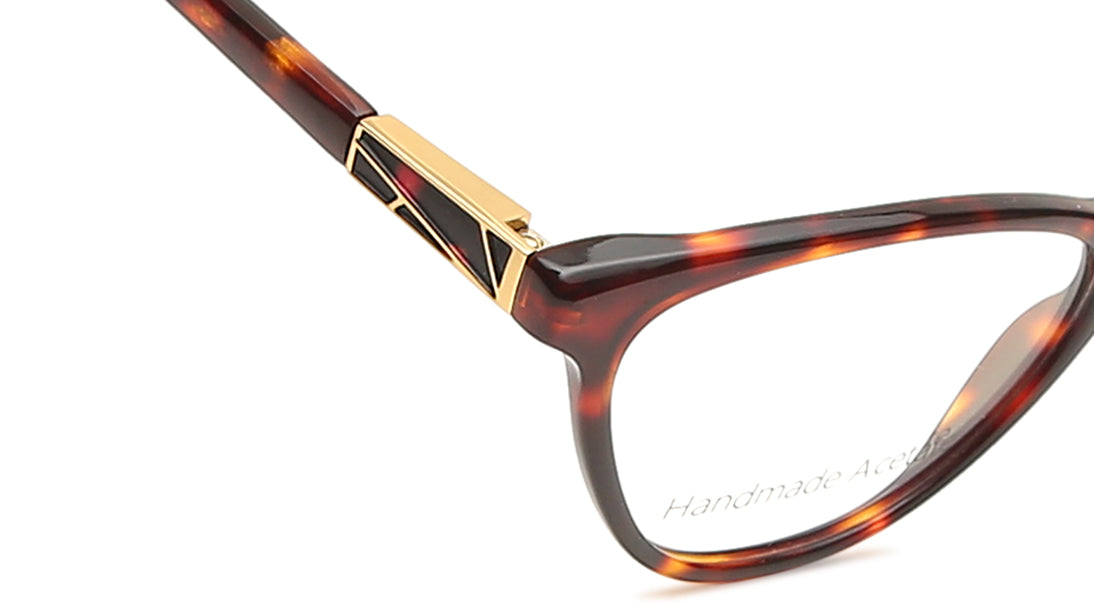 Brown Cateye Rimmed Eyeglasses  (TC1041WFP2LBRV|52)