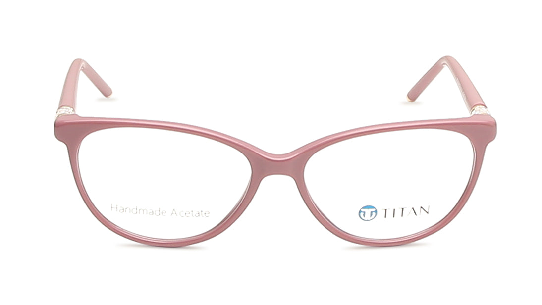 Pink Cateye Rimmed Eyeglasses  (TC1042WFP4LNUV|54)