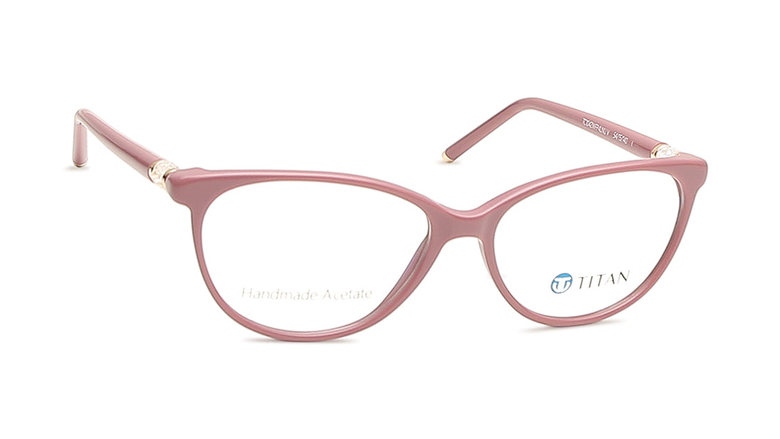 Pink Cateye Rimmed Eyeglasses  (TC1042WFP4LNUV|54)