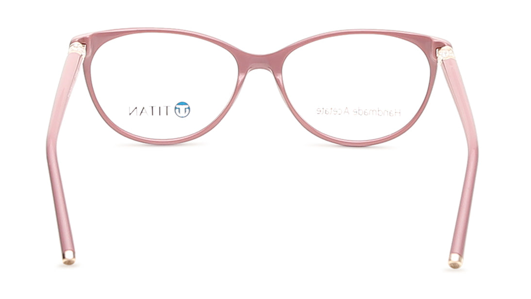 Pink Cateye Rimmed Eyeglasses  (TC1042WFP4LNUV|54)