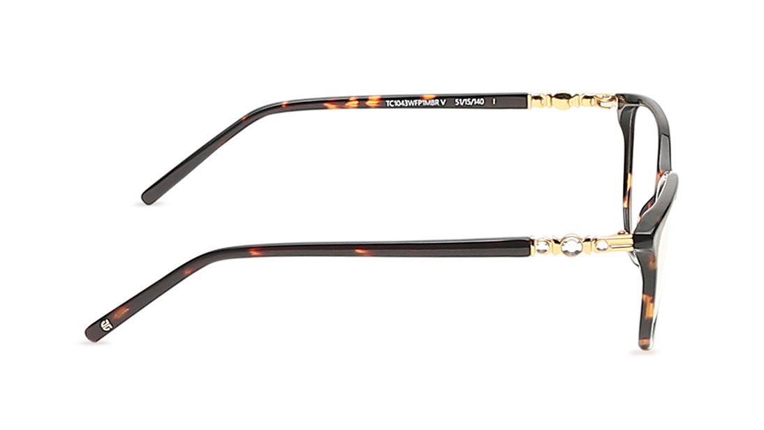 Brown Cateye Rimmed Eyeglasses  (TC1043WFP1MBRV|51)