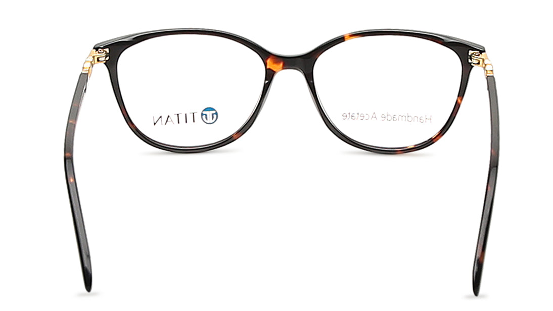 Brown Cateye Rimmed Eyeglasses  (TC1043WFP1MBRV|51)