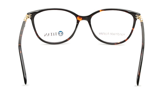 Brown Cateye Rimmed Eyeglasses  (TC1043WFP1MBRV|51)