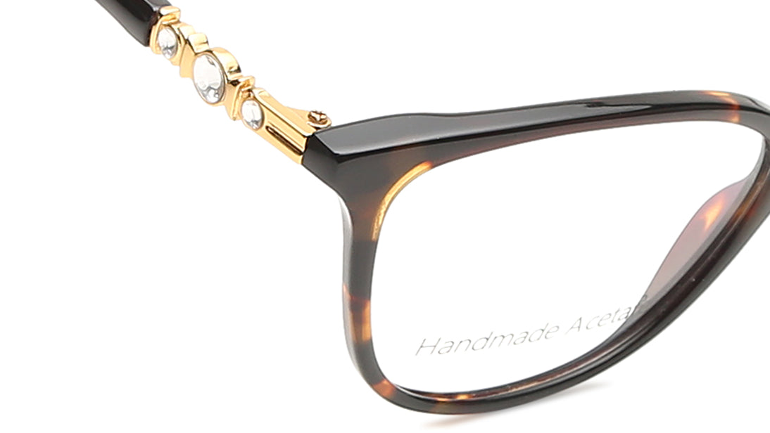 Brown Cateye Rimmed Eyeglasses  (TC1043WFP1MBRV|51)