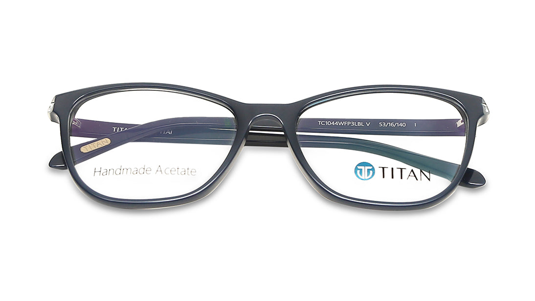 Blue Cateye Rimmed Eyeglasses  (TC1044WFP3LBLV|53)