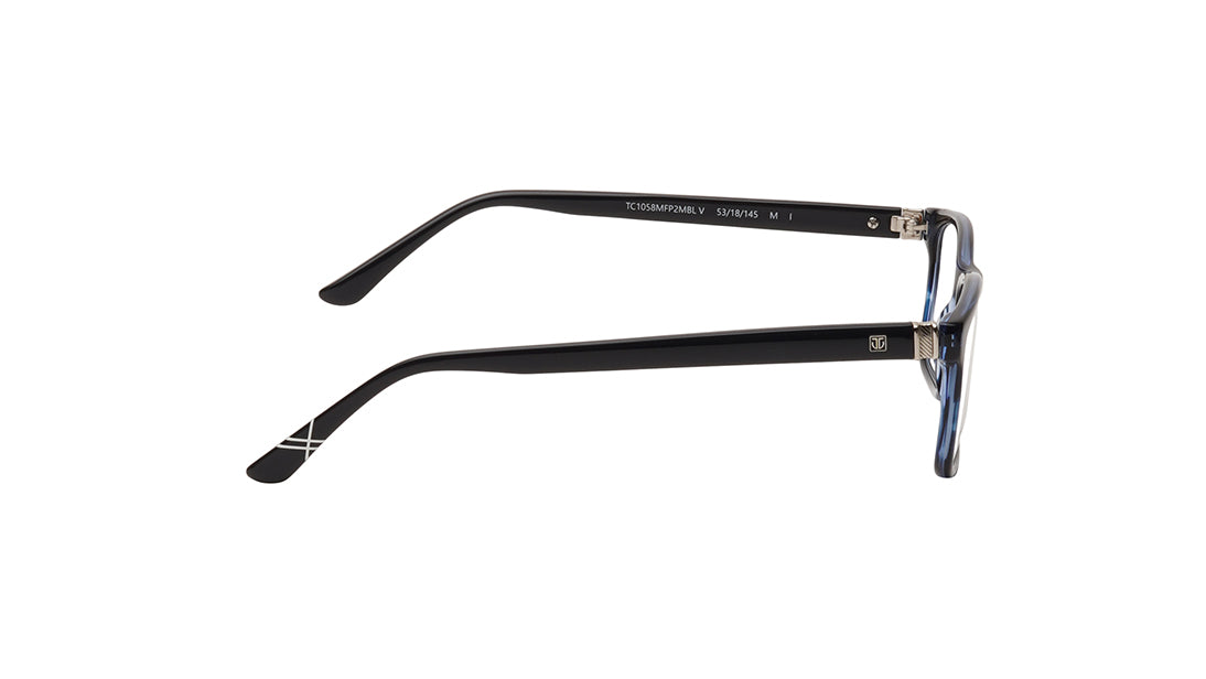 Blue Rectangle Men Eyeglasses (TC1058MFP2MBLV|53)