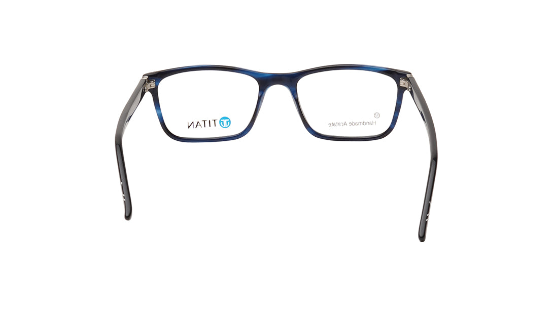 Blue Rectangle Men Eyeglasses (TC1058MFP2MBLV|53)