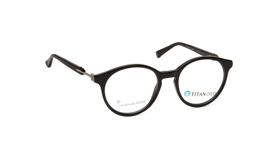 Black Round Women Eyeglasses (TC1059WFP1MBKV|51)
