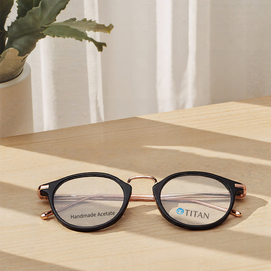 Blue Round Women Eyeglasses (TC1062WFP1MBLV|50)