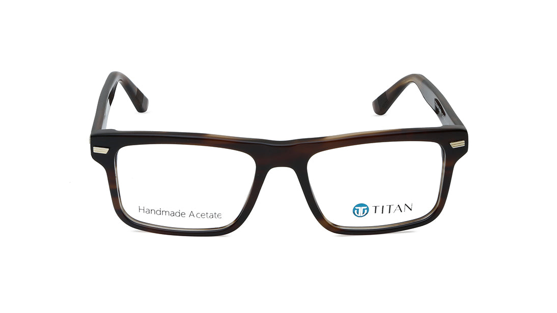Brown Rectangle Men Eyeglasses (TC1063MFP2MBRV|52)