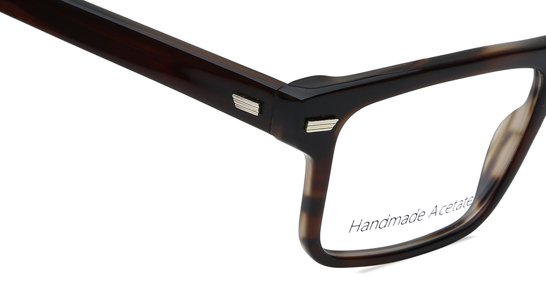 Brown Rectangle Men Eyeglasses (TC1063MFP2MBRV|52)