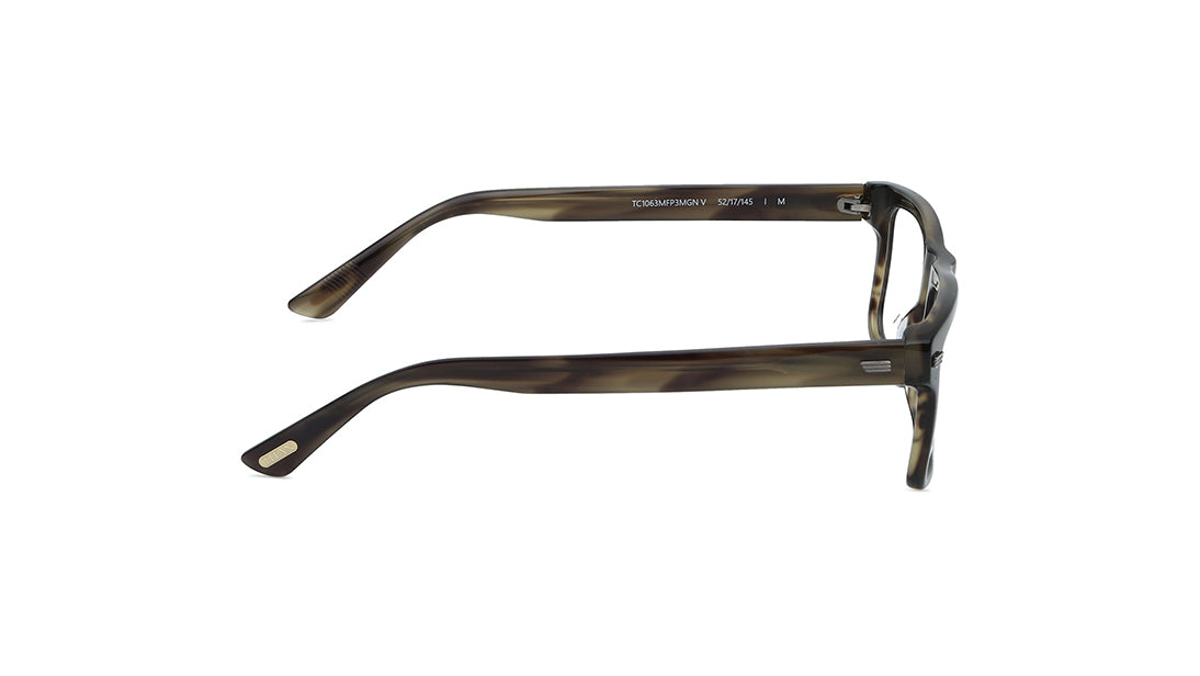 Green Rectangle Men Eyeglasses (TC1063MFP3MGNV|52)