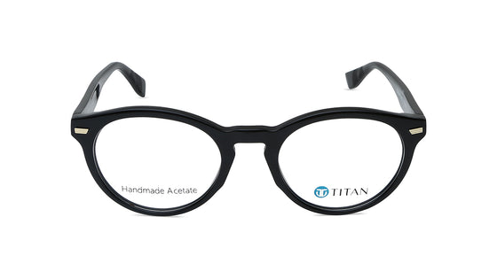 Black Round Men Eyeglasses (TC1065MFP1MBKV|52)
