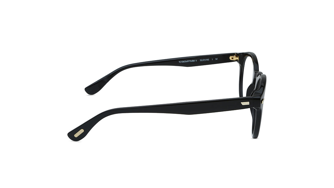 Black Round Men Eyeglasses (TC1065MFP1MBKV|52)