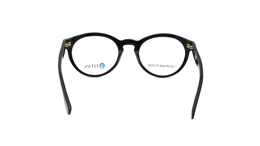 Black Round Men Eyeglasses (TC1065MFP1MBKV|52)