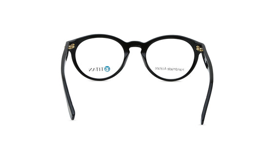 Black Round Men Eyeglasses (TC1065MFP1MBKV|52)