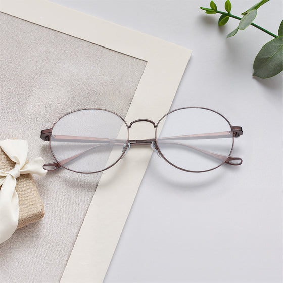 Brown Rimmed Unisex Eyeglasses