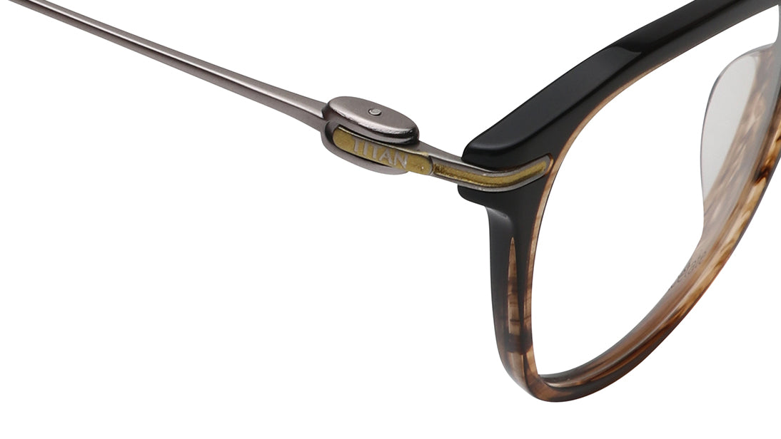 Square Rimmed Unisex Eyeglasses (TC1091UFP1MBRV|54)