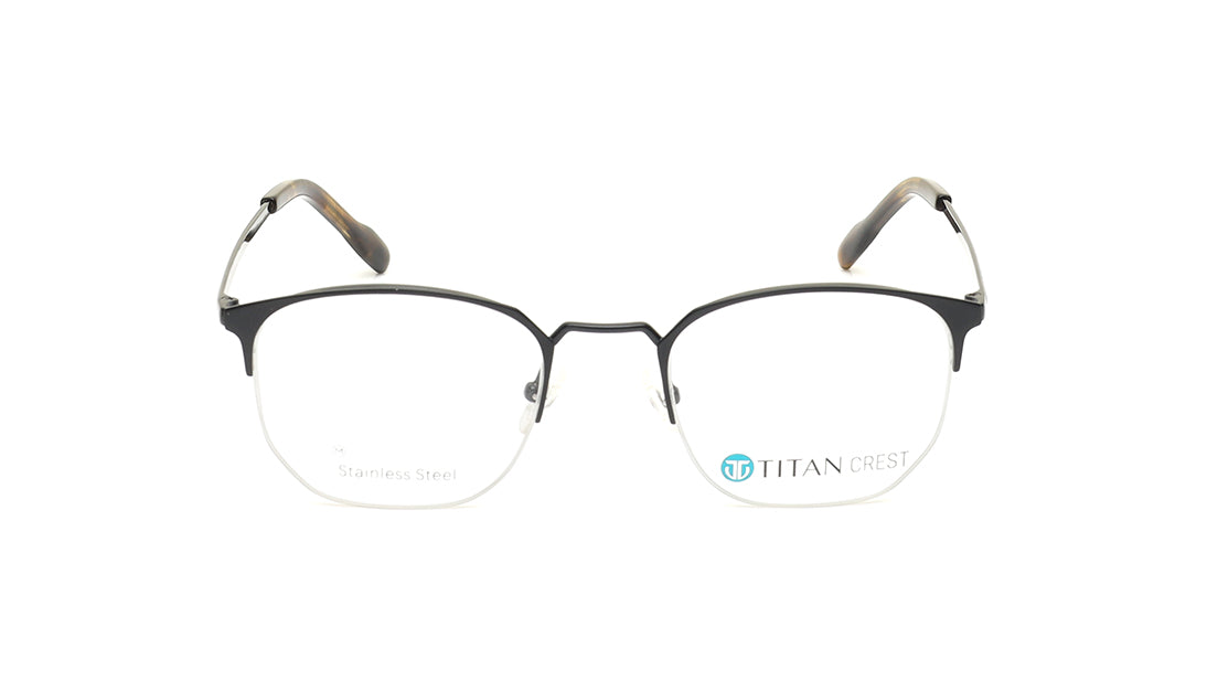 Black Semi-Rimmed Unisex Eyeglasses (TC1092UHM1MBLV|51)