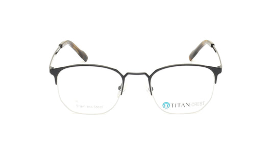 Black Semi-Rimmed Unisex Eyeglasses (TC1092UHM1MBLV|51)