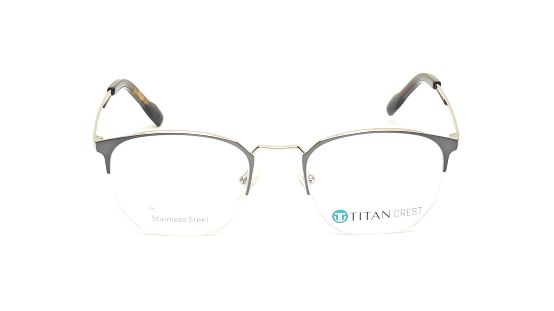 Black Semi-Rimmed Unisex Eyeglasses (TC1092UHM2MDGV|51)