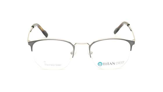 Black Semi-Rimmed Unisex Eyeglasses (TC1092UHM2MDGV|51)
