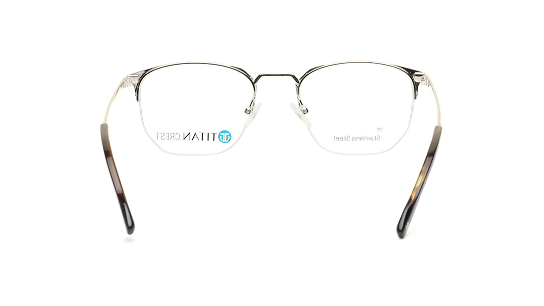 Black Semi-Rimmed Unisex Eyeglasses (TC1092UHM2MDGV|51)