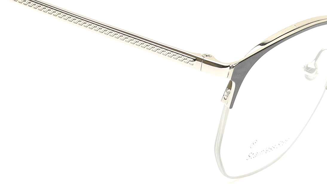 Black Semi-Rimmed Unisex Eyeglasses (TC1092UHM2MDGV|51)