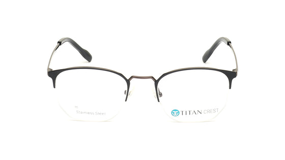 Black Semi-Rimmed Unisex Eyeglasses (TC1092UHM4MBRV|51)