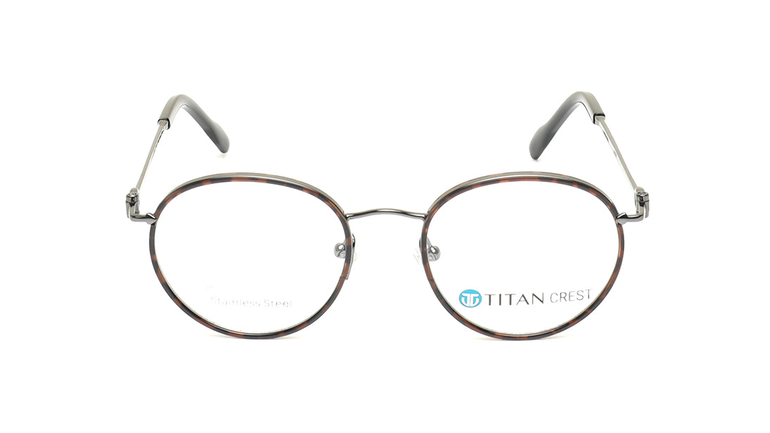 Brown Rimmed Unisex Eyeglasses (TC1093UFM1MDGV|50)