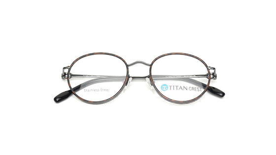 Brown Rimmed Unisex Eyeglasses (TC1093UFM1MDGV|50)