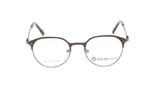Brown Rimmed Unisex Eyeglasses (TC1095UFM1MBRV|50)