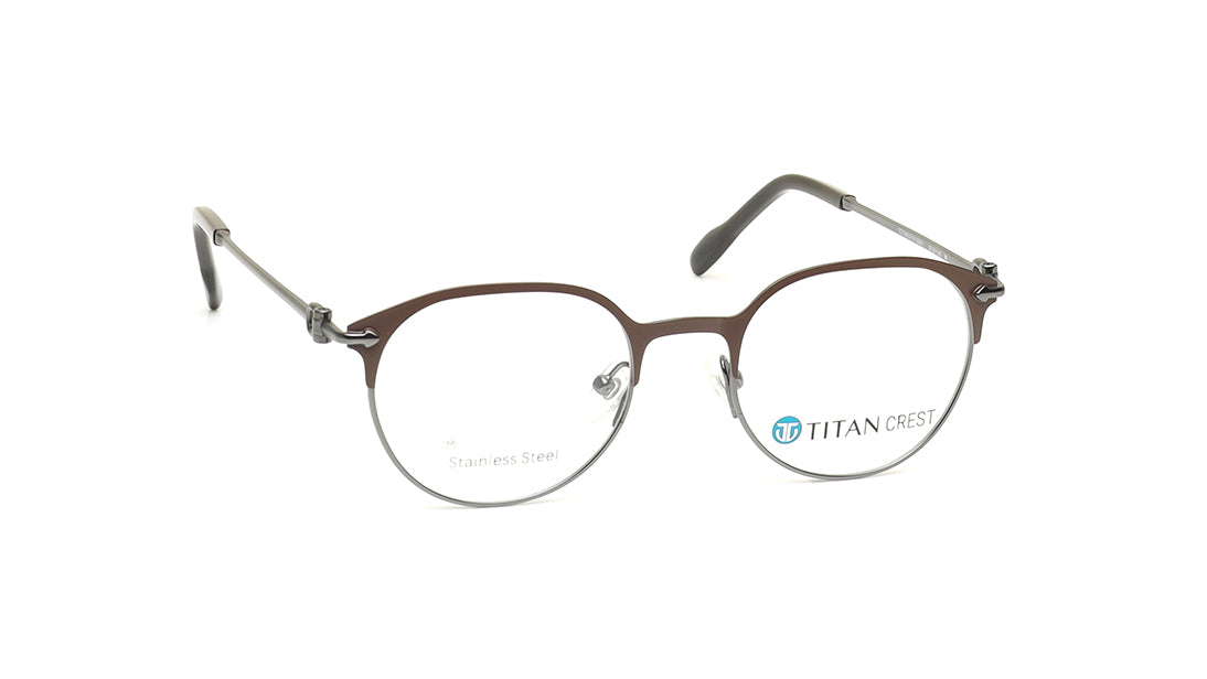 Brown Rimmed Unisex Eyeglasses (TC1095UFM1MBRV|50)