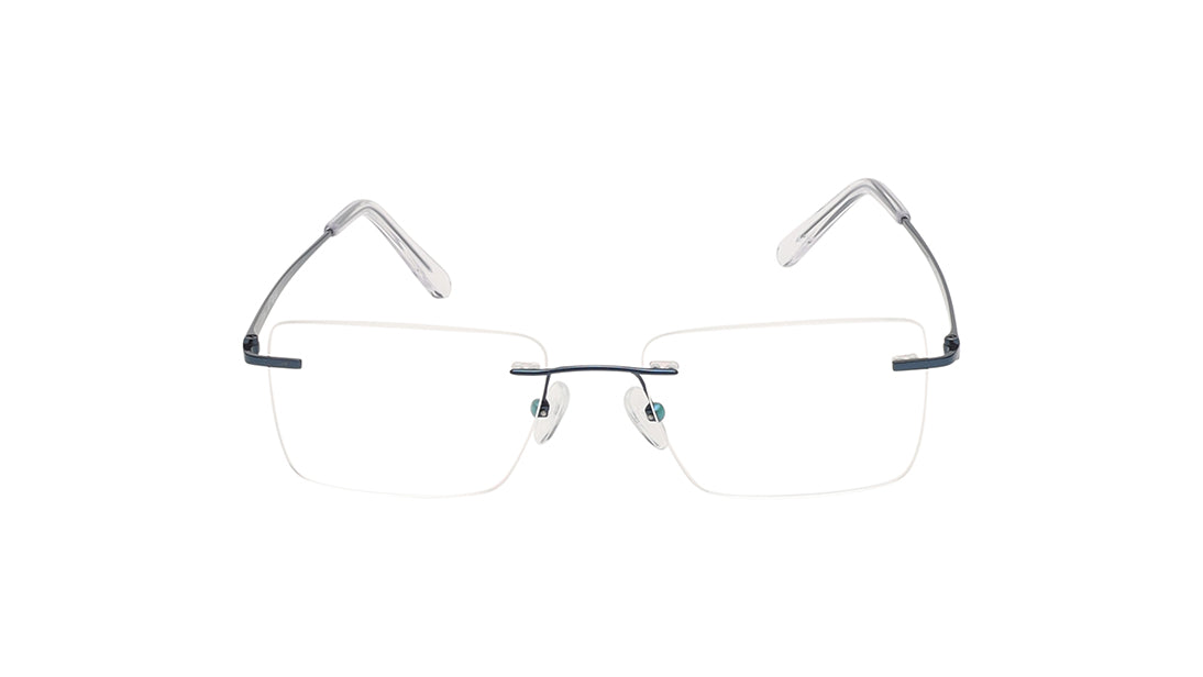 Square Rimless Unisex Eyeglasses (TC1096URM3MBLV|53)
