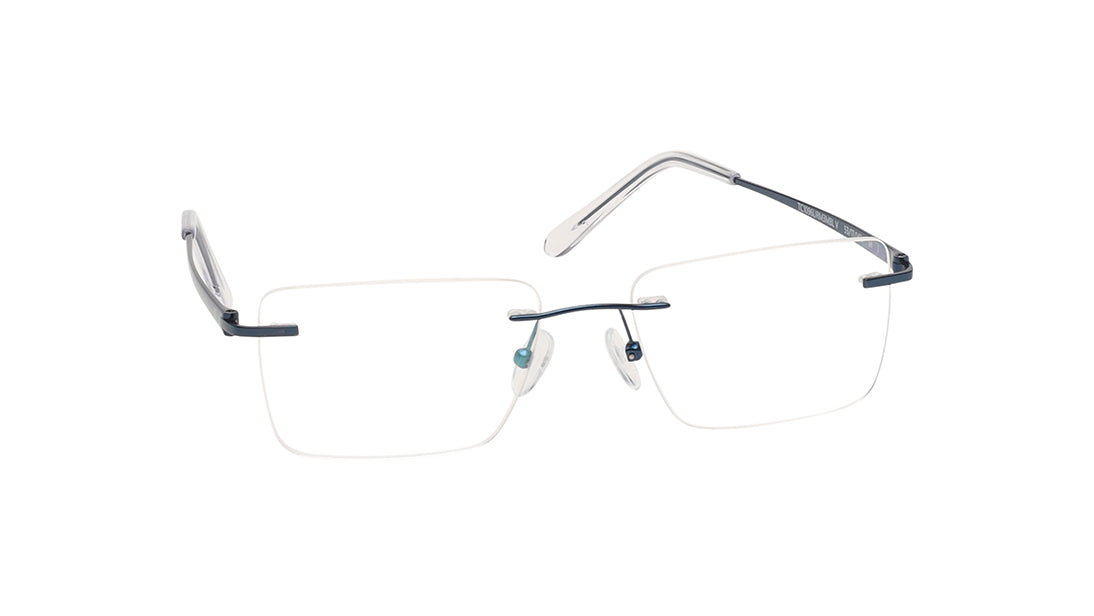 Square Rimless Unisex Eyeglasses (TC1096URM3MBLV|53)