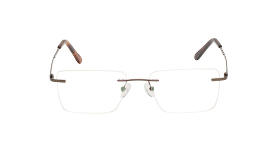 Square Rimless Unisex Eyeglasses (TC1096URM4MBRV|53)