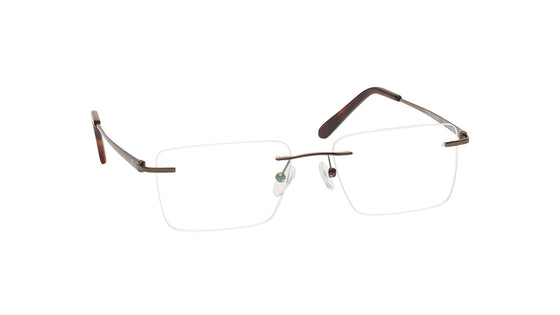 Square Rimless Unisex Eyeglasses (TC1096URM4MBRV|53)